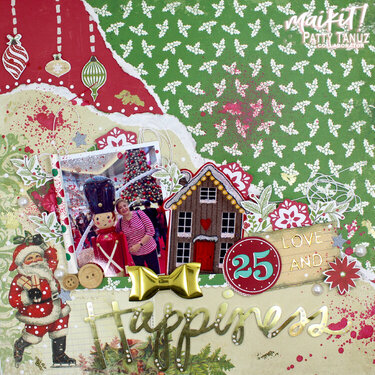 Love and Happines- Christmas layout!