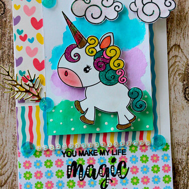 You Make my Life MAGIC... Unicorn Card