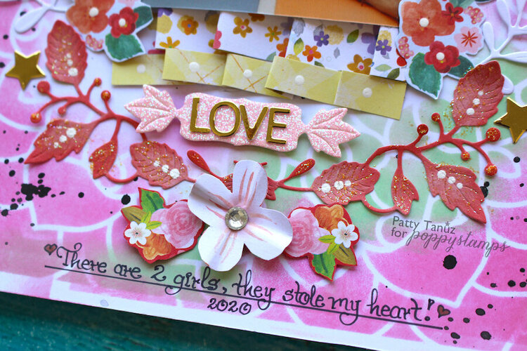 LOVE LAYOUT WITH POPPYSTAMPS