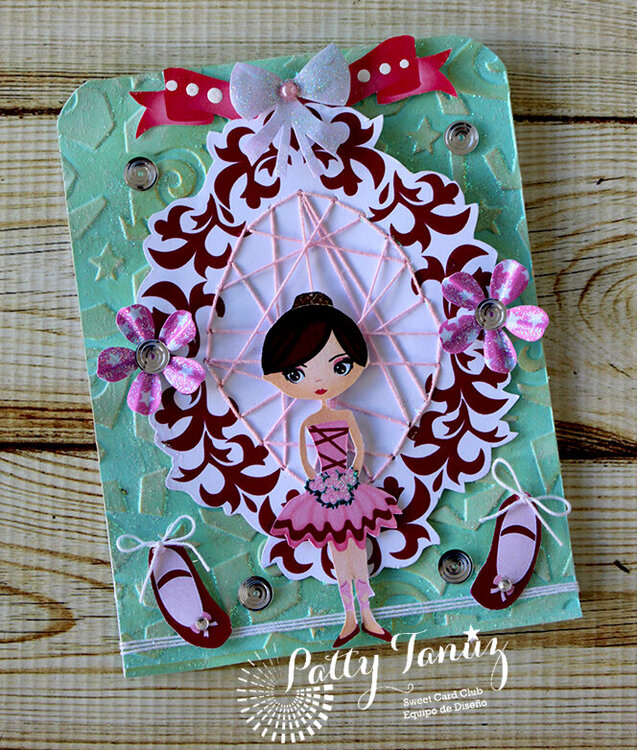 Tarjeta con bailarina de NINI SCRAP