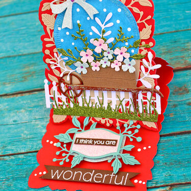 Wonderful, Easel Card with Poppystamps!