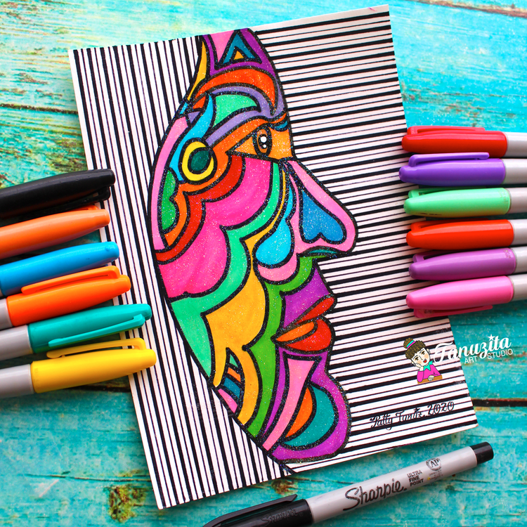 Illustration with Sharpies