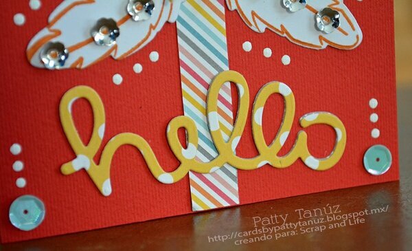 HELLO CARD WITH LAWN FAWN ...