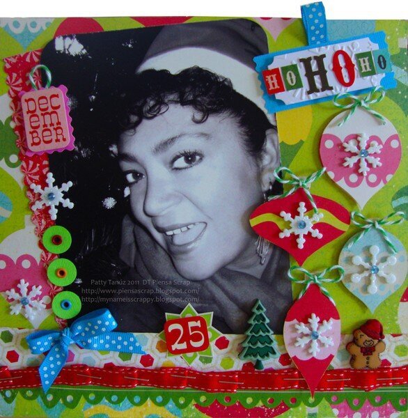 Ho Ho Ho.....  DT PIENSA SCRAP.... Echo Park Paper