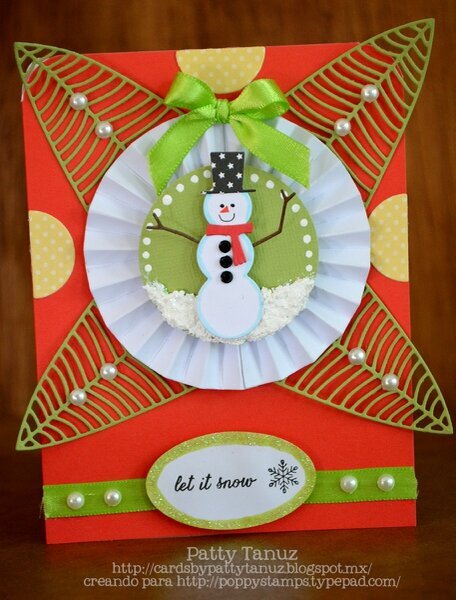 LET IT SNOW CARD... POPPY STAMPS...