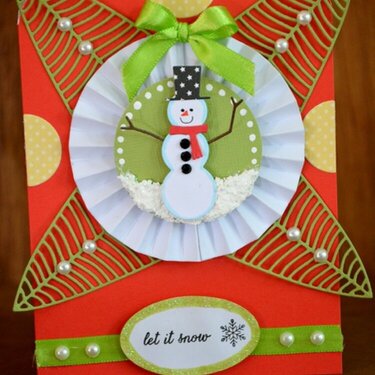 LET IT SNOW CARD... POPPY STAMPS...
