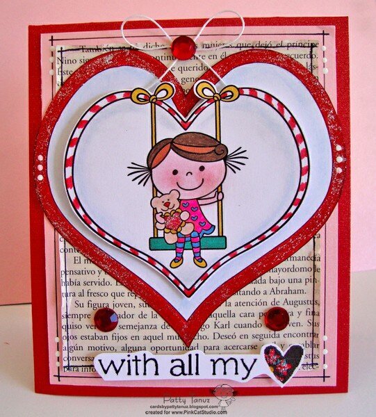 WITH ALL MY HEART (DT  PINK CAT STUDIO)