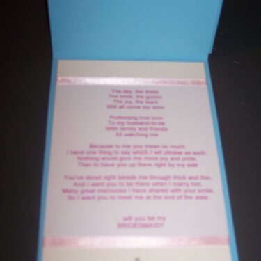 Inside-Bridal Party card