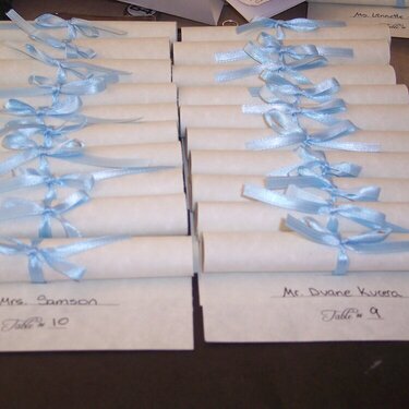 reception placecards
