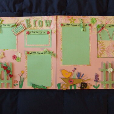 How does your garden grow? both pages of layout