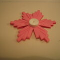 Quilled Combed pink flower