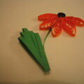 Quilled Combed Blackeyed flower