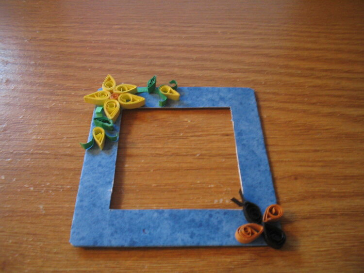 Quilled photo frame