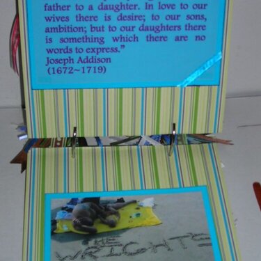 Daddy&#039;s Little Girl Mini Book Pages 17 &amp; 18