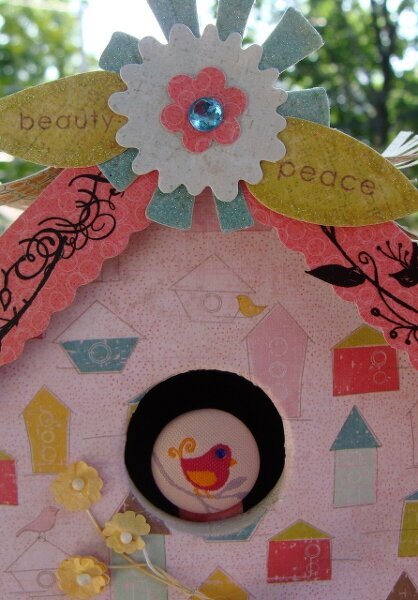 Altered Bird House~Crate Paper~