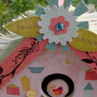 Altered Bird House~Crate Paper~