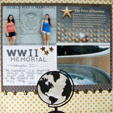 WW II Memorial~ NSD  digi cut file