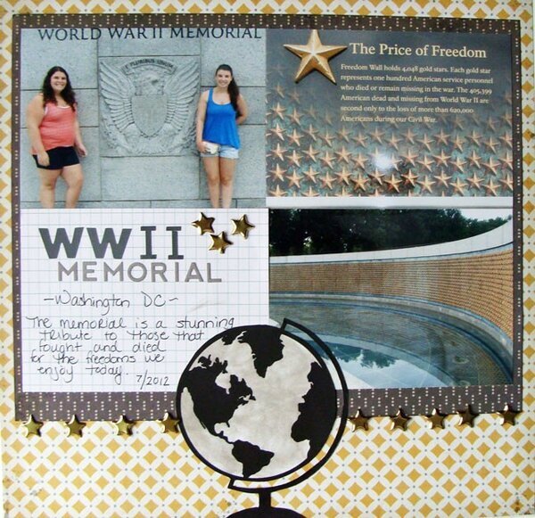 WW II Memorial~ NSD  digi cut file