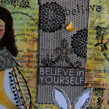 Believe in Yourself/altered canvas