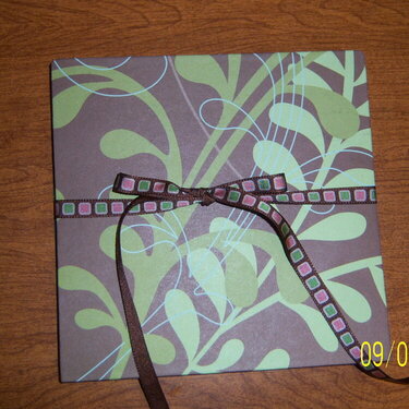 Tied Front of 6.5&quot; x 6.5&quot; Minibook