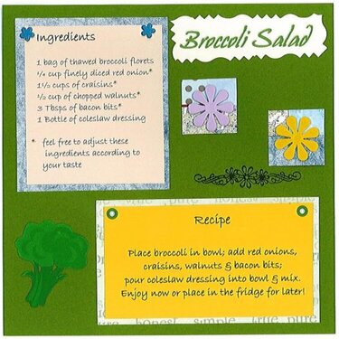 Broccoli Salad - 1st Ever Recipe Swap