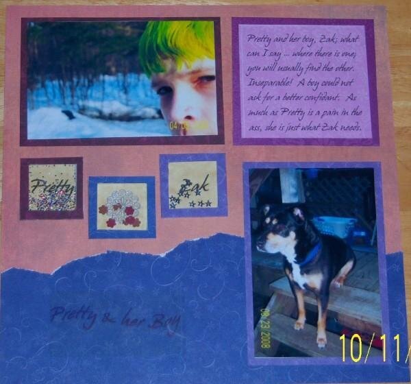 Layout Based on a Denises October Sketch Challenge in Scrapping Paradise MySpace group