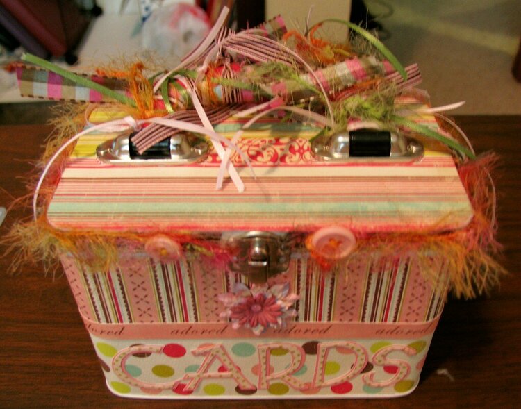 Altered Lunch Pail for Cards