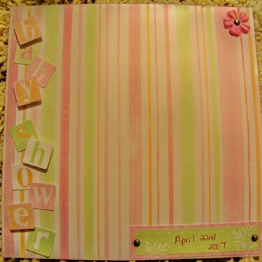 7x7 Baby Shower Page