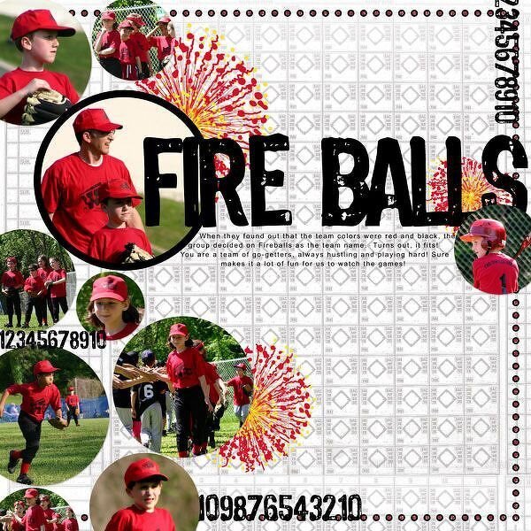 Baseball Team:  Fireballs
