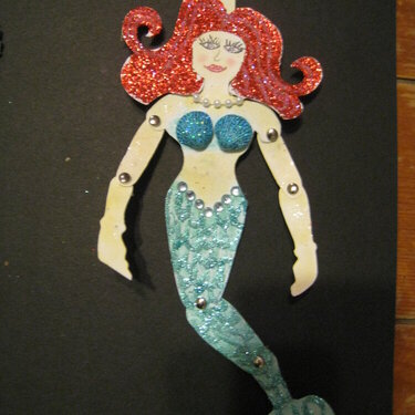 Mermaid paper doll