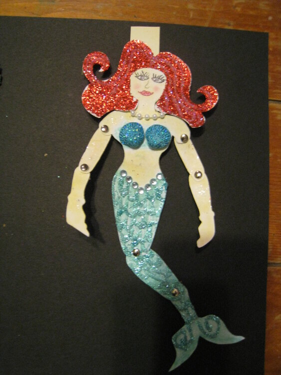 Mermaid paper doll