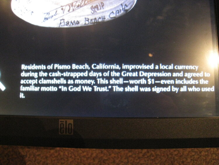 Description of Pismo Beach Clam Shell