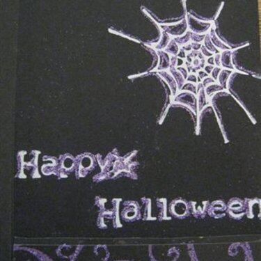 inside of the haunted house card.