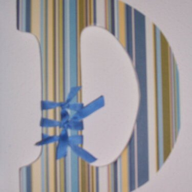 Detail of letter D