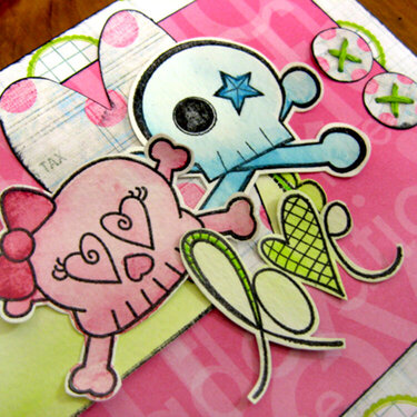 Love Card Close-up - Pink Paislee