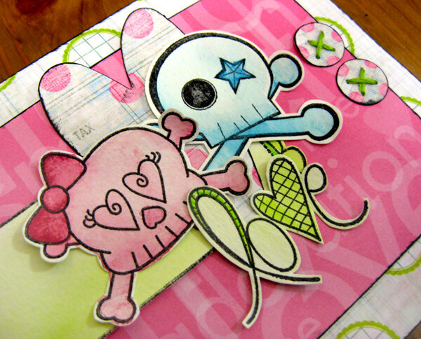 Love Card Close-up - Pink Paislee