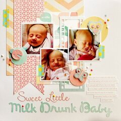 Sweet Little Milk Drunk Baby