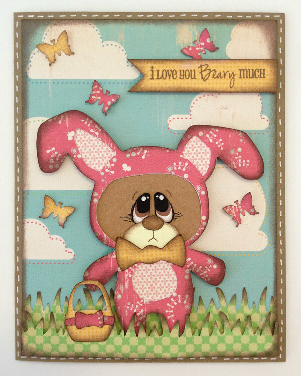 &quot;I Love You Beary Much!&quot; Easter Card