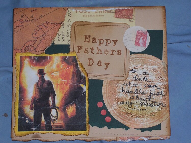 Indiana Jones Father&#039;s Day Card (outside)