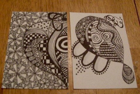 zentangle ATCs