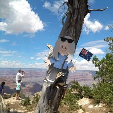 Cheryl at the Grand Canyon
