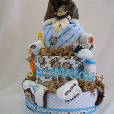 Monkey Nappy Cake