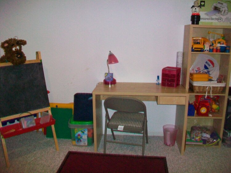 The Bears desk and shelf