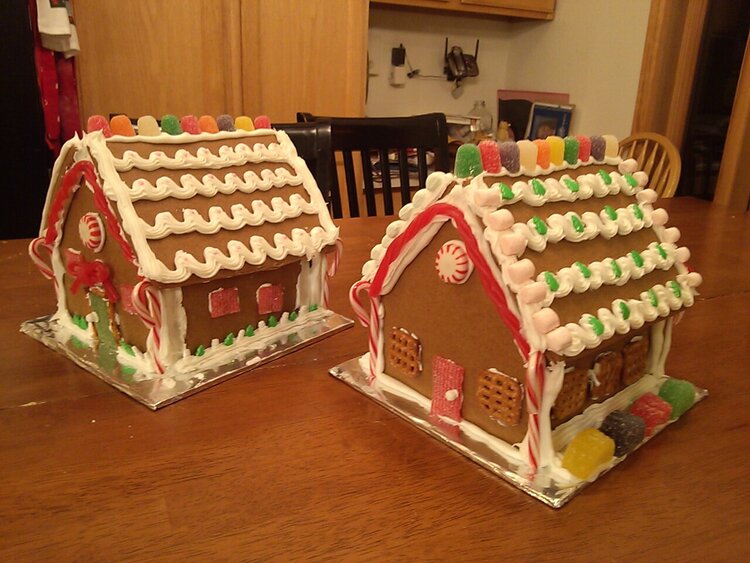 Both Gingerbread Houses