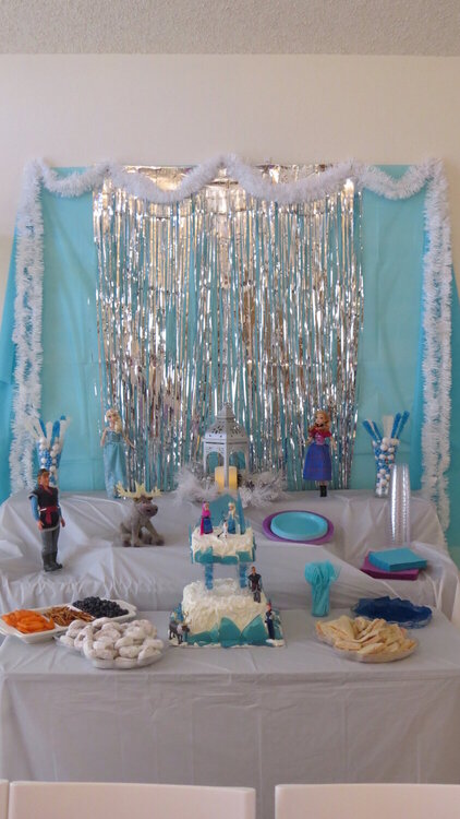 cake and food table