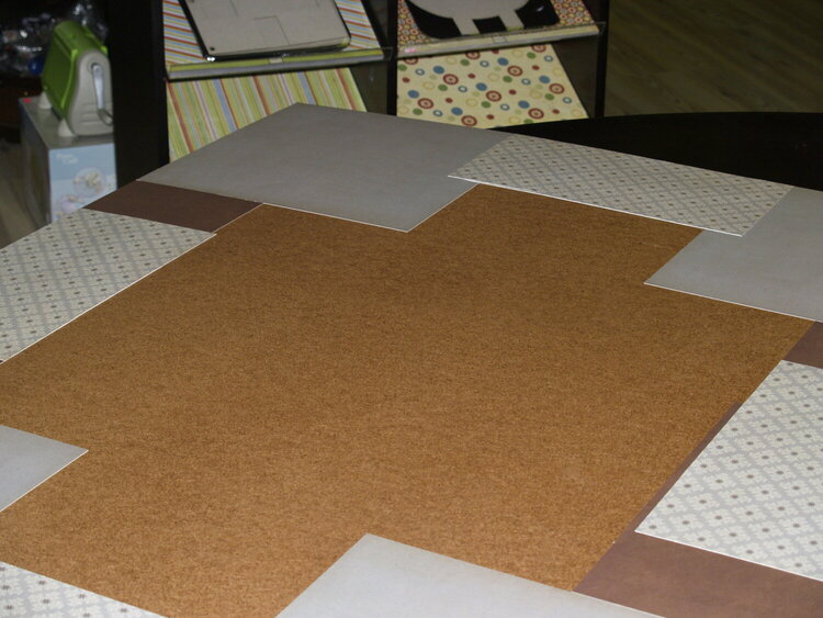 Covering of backing board