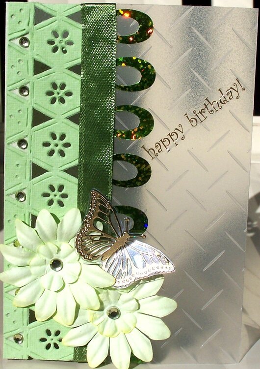 butterfly card green