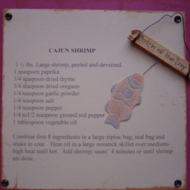 Catch of the Day Recipe Swap- Cajun Shrimp