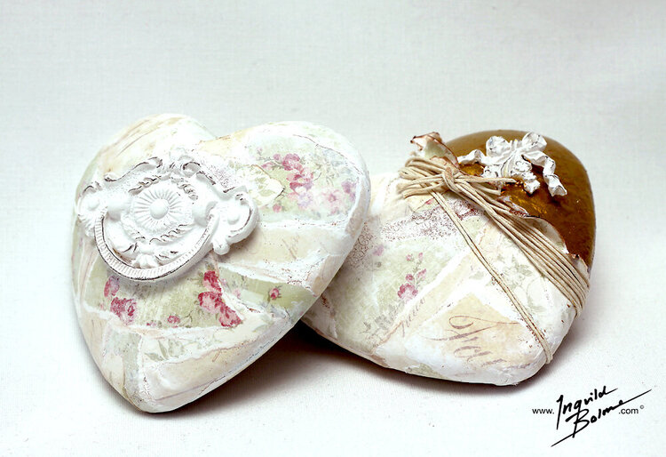 Altered Decorative Hearts ***GDT Melissa Frances***