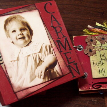 CARMEN&#039;S ALBUM - BOX LID AND ALBUM COVER